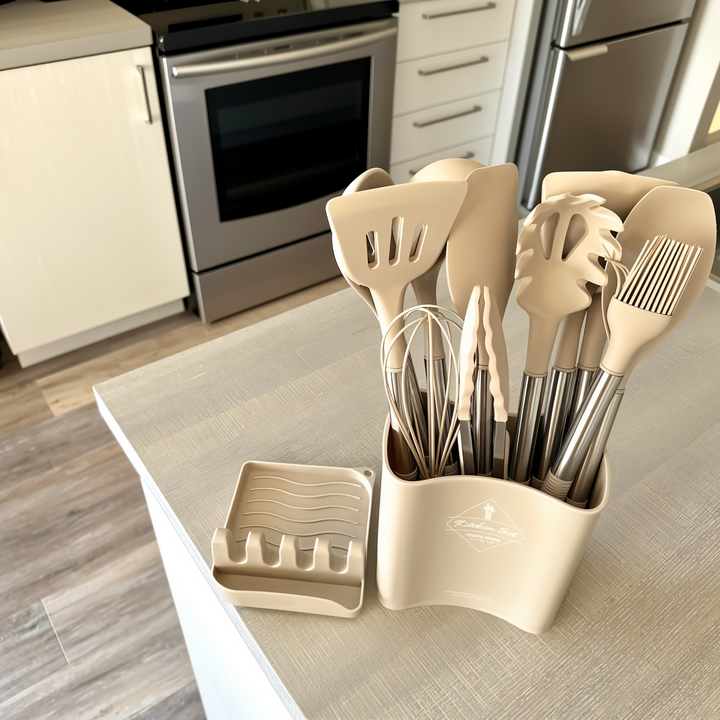 Set de utensilios de cocina de silicona de 12 piezas – Culinara Pro