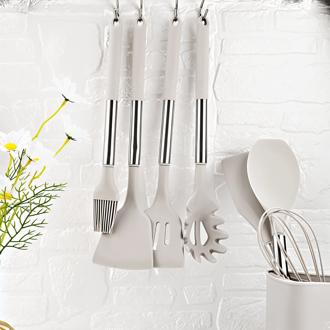 Set de utensilios de cocina de silicona de 12 piezas – Culinara Pro
