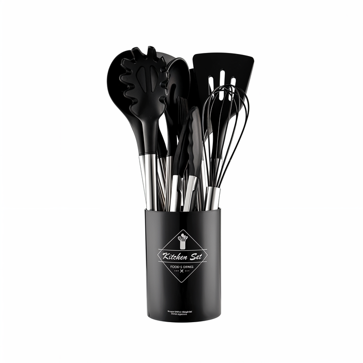 Set de utensilios de cocina de silicona de 12 piezas – Culinara Pro