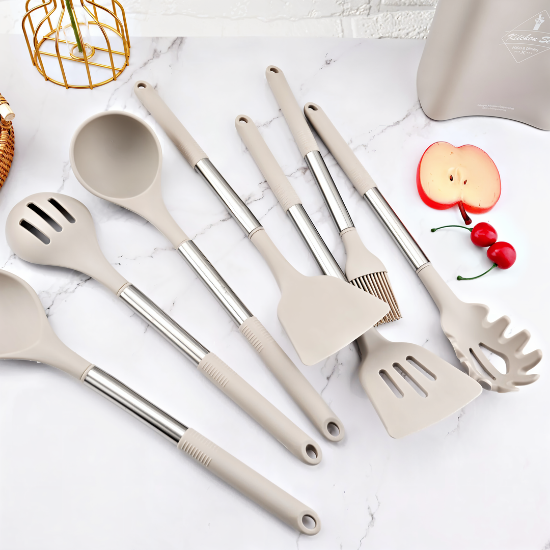 Set de utensilios de cocina de silicona de 12 piezas – Culinara Pro