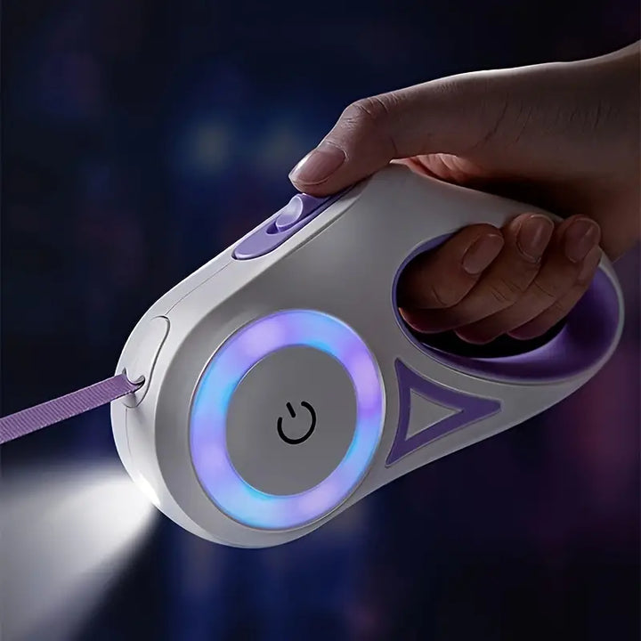 Glowing Dog Leash with Flashlight – GlowGuard