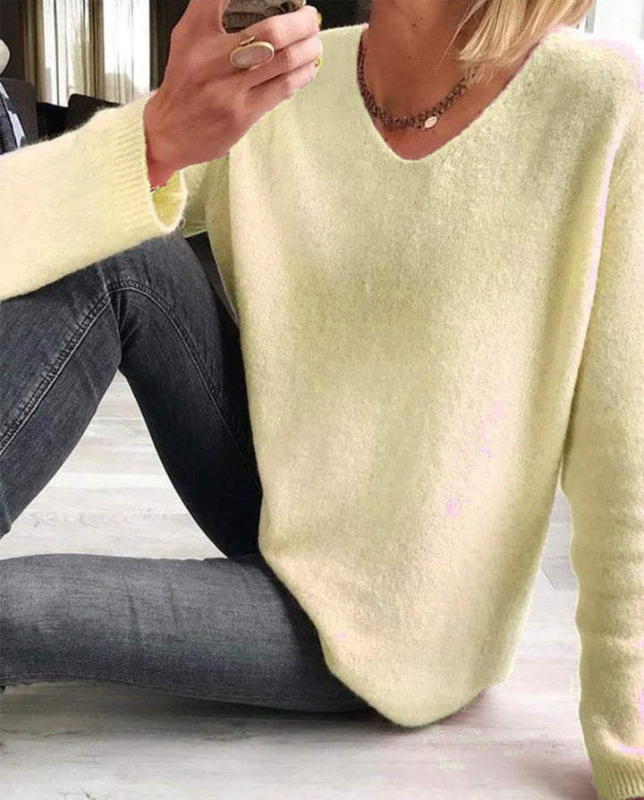 Casual ensfarget damegenser - Sophie