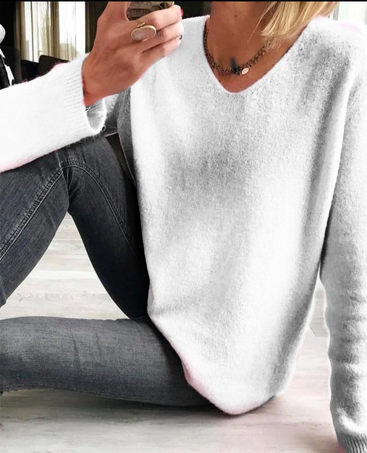 Casual ensfarget damegenser - Sophie
