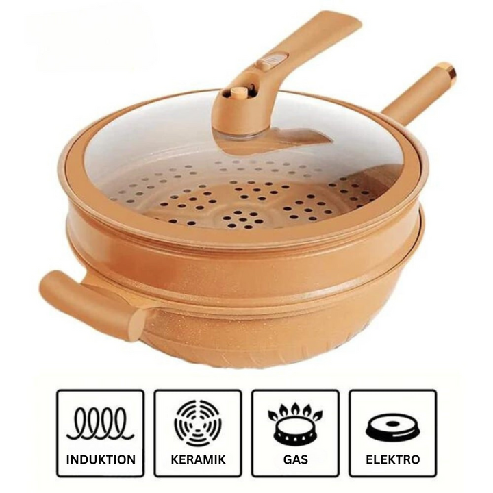 Multifunctional Wok Pan with Non-Stick Coating - CookFlex