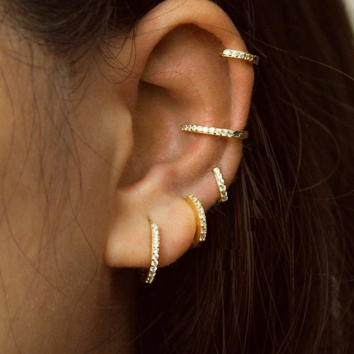 Sparkling Pave Earrings – Lumina