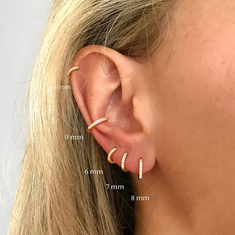Sparkling Pave Earrings – Lumina