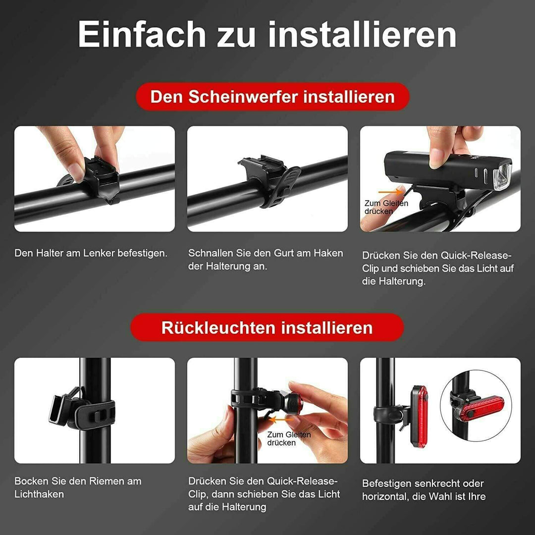 Fahrradbeleuchtungsset - LumenGuard