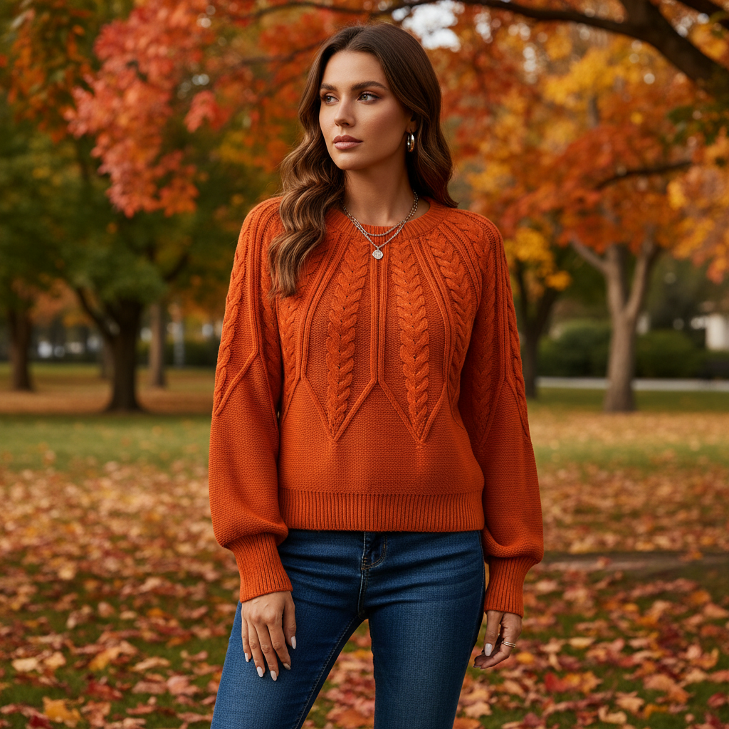 Kabelstrickpullover - Karin
