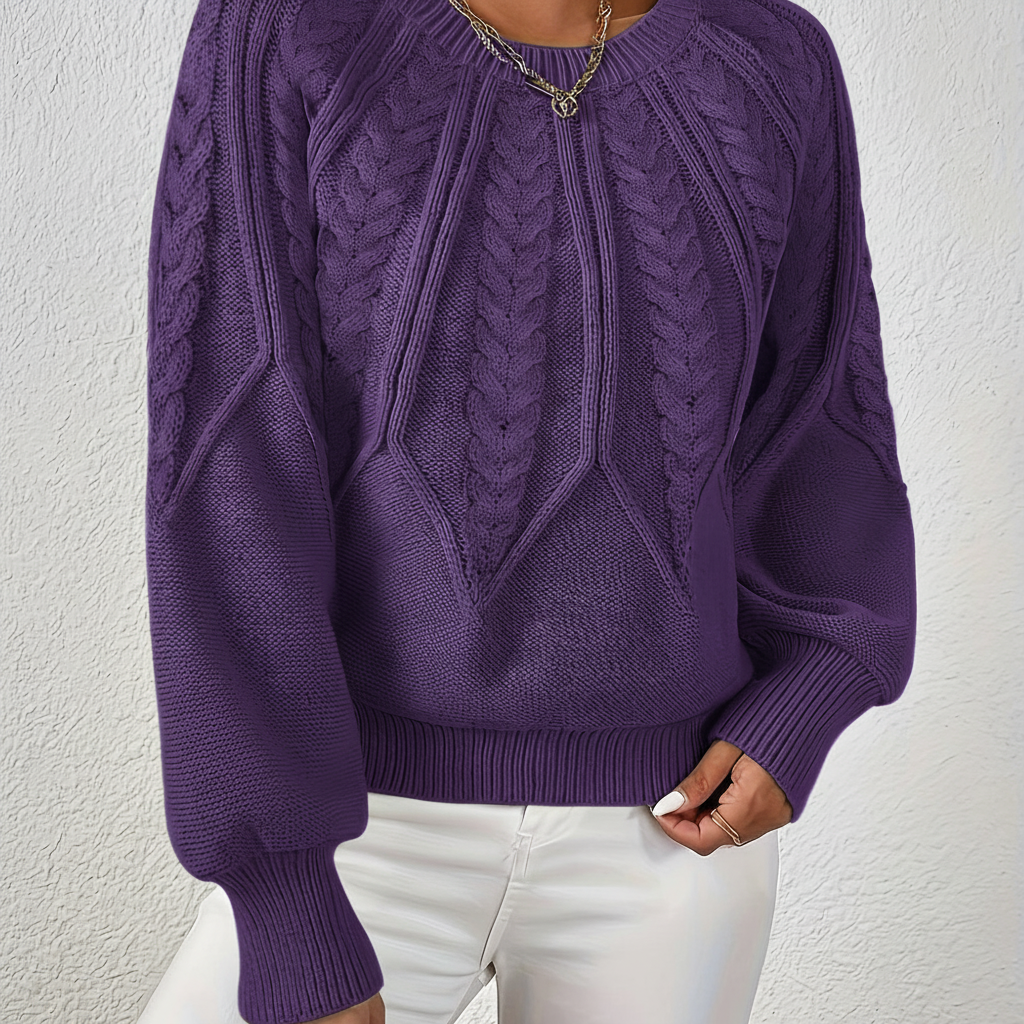Kabelstrickpullover - Karin