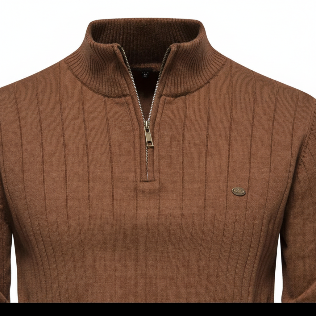 Klassischer Pullover Mit Reißverschluss - Finn