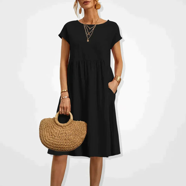 Vestido de lino aireado – Elodie