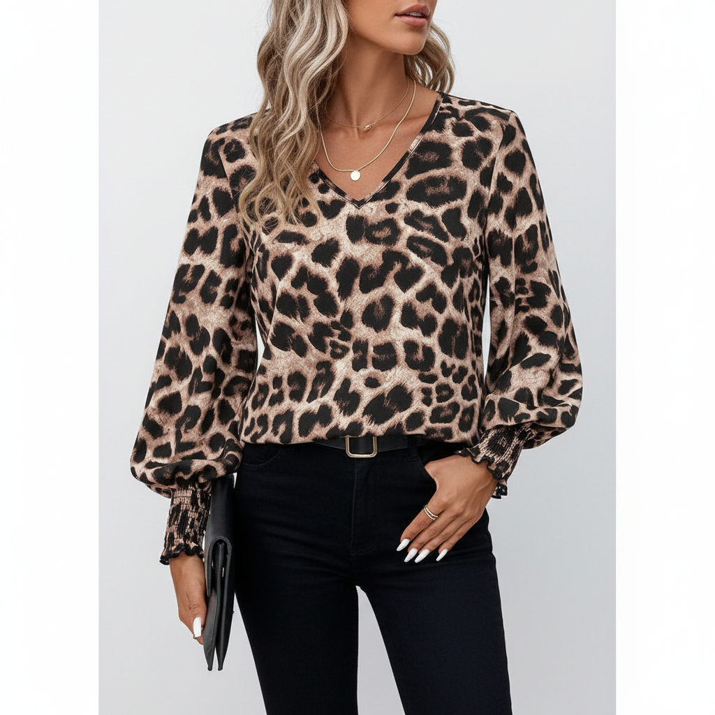 Langärmelige Damesbluse -  Sabine