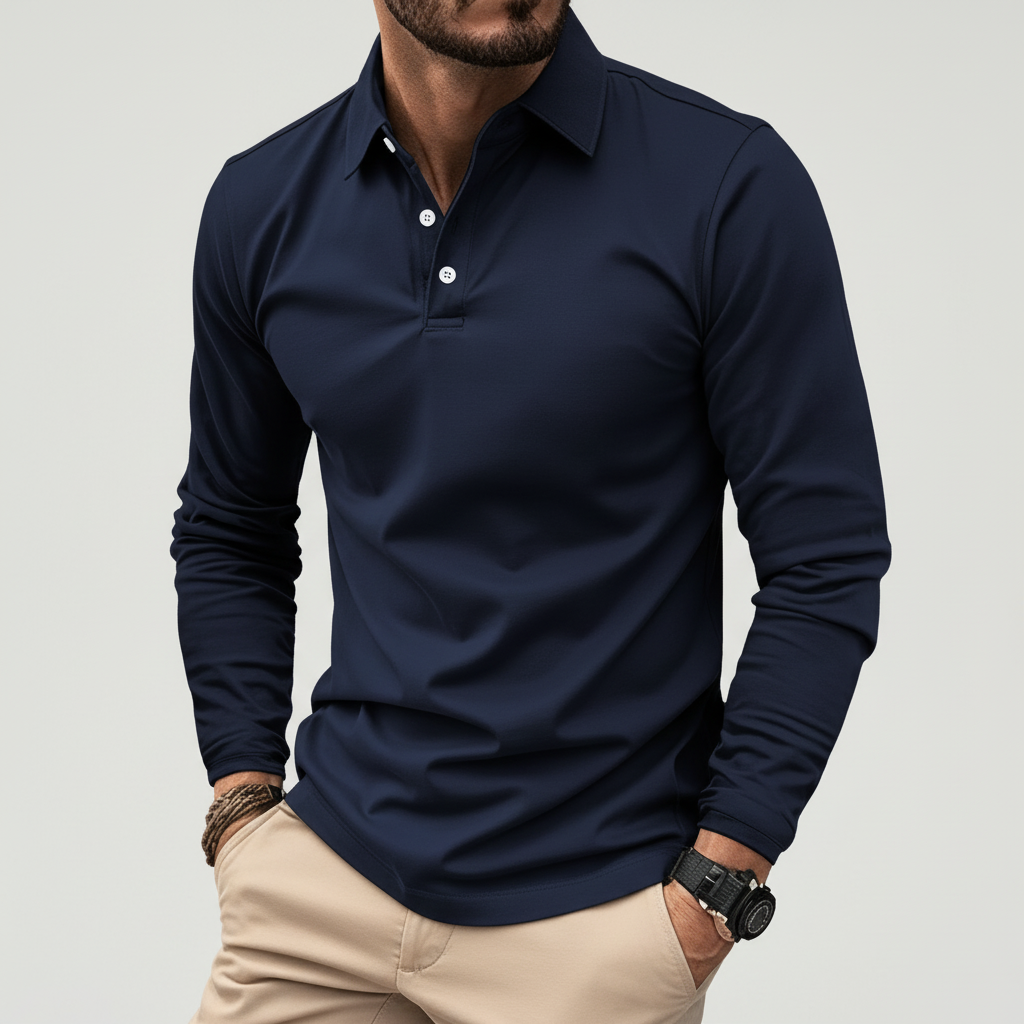 Langärmliges Poloshirt - Vincent