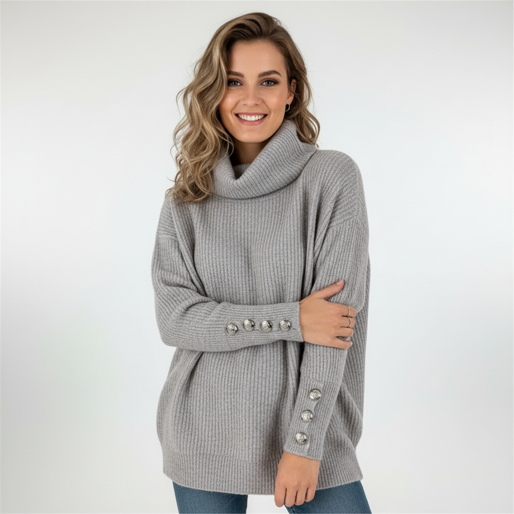 Lange Ärmel Damenpullover - Karin