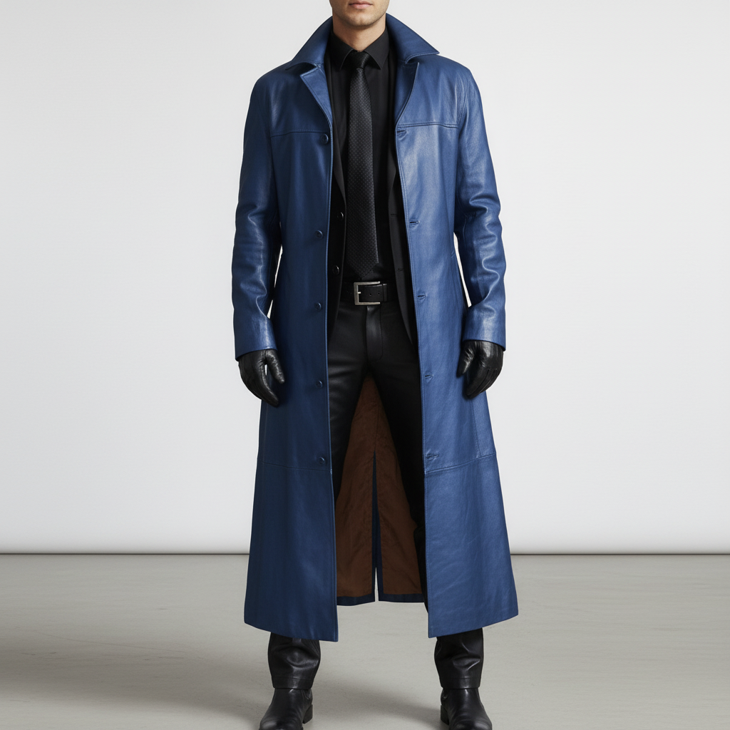 Lange Lederjacke - Anton