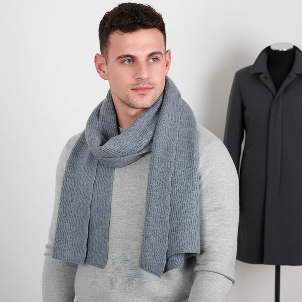 Langer Gestrickter Unisex Schal - CashmiLux