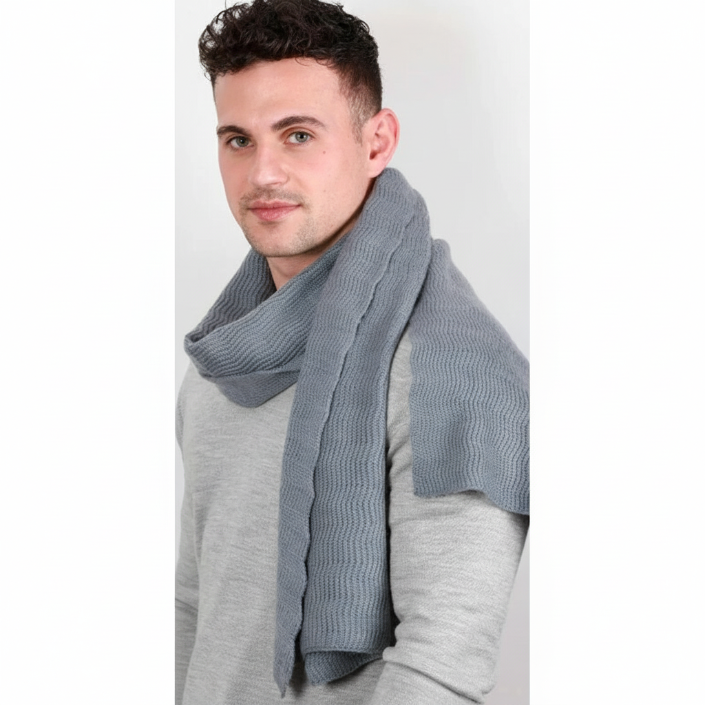 Langer Gestrickter Unisex Schal - CashmiLux