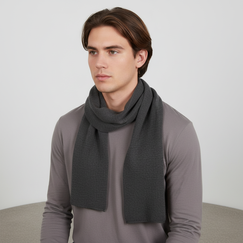Langer Gestrickter Unisex Schal - CashmiLux