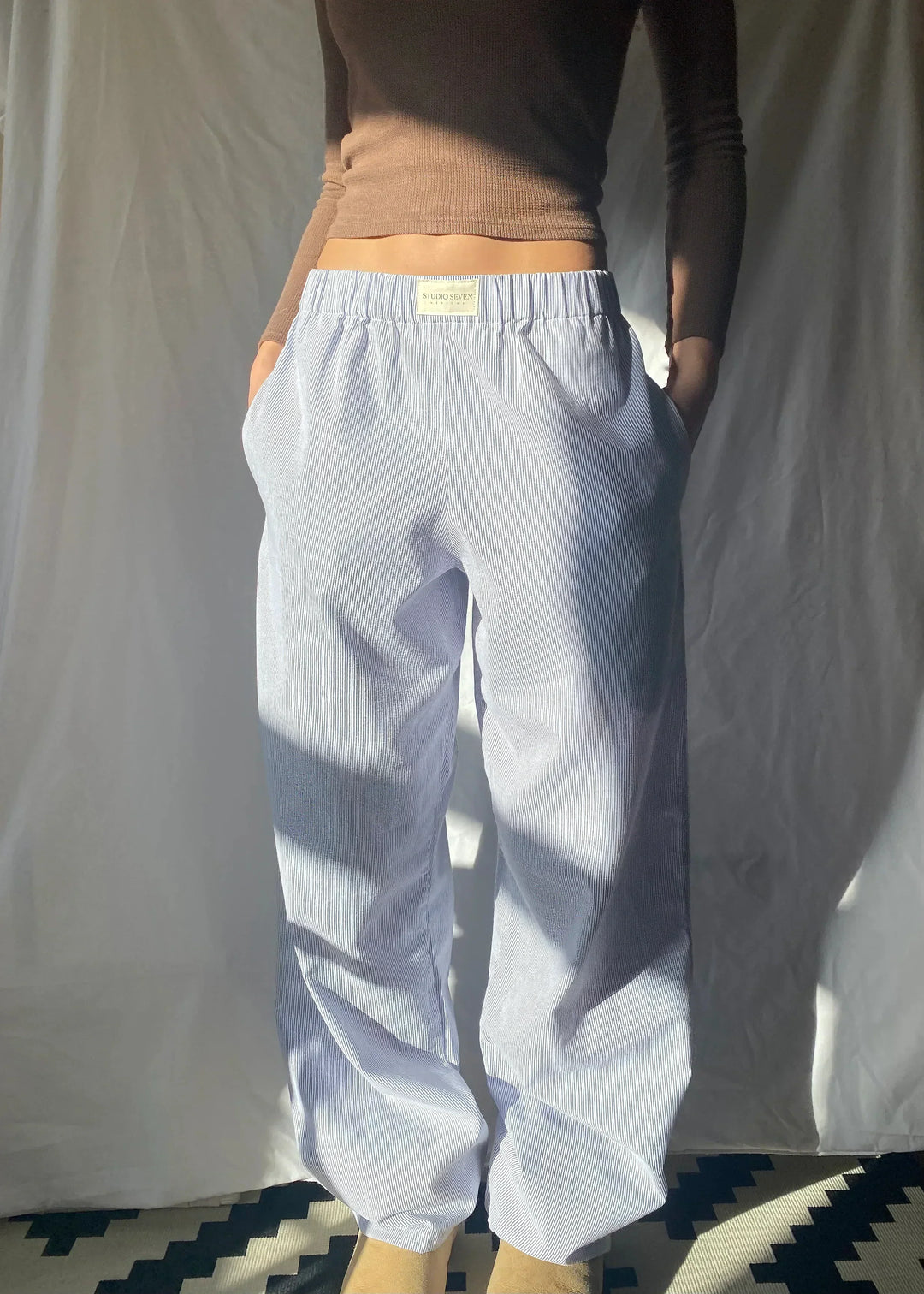 Weiche Bio-Baumwoll Lounge-Hose – Sienna
