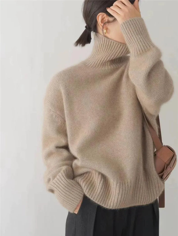 Cashmere Women's Turtleneck Sweater - Seraphina