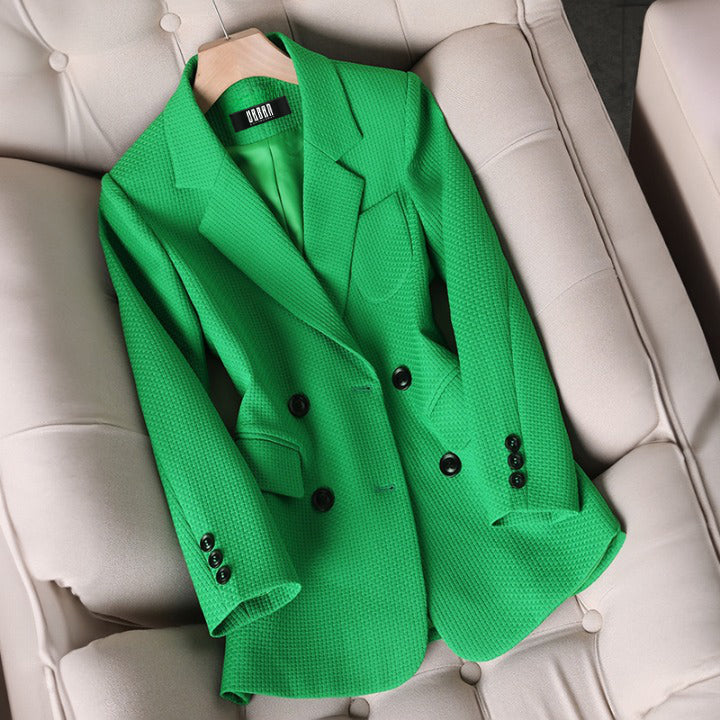 Women's Blazer with Checkered Pattern for Autumn – Isabelle