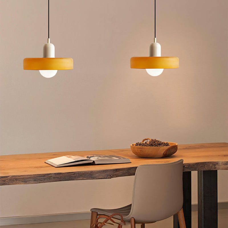 Colorful pendant lamp in Bauhaus style - StiloGlas