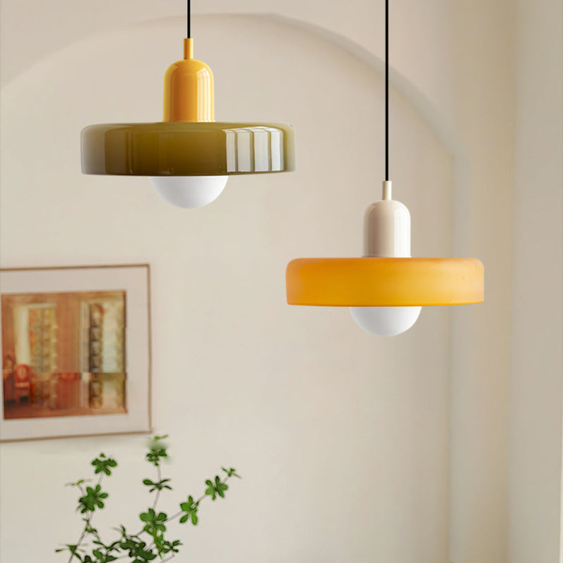 Colorful pendant lamp in Bauhaus style - StiloGlas