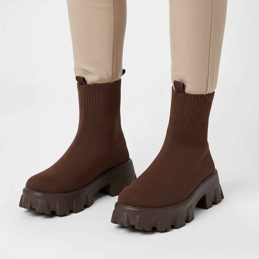Moderne Plattform-Boots - Victoria