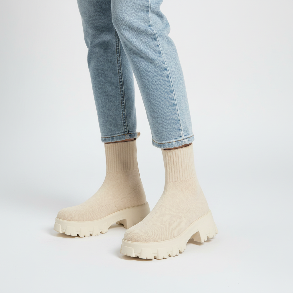 Moderne Plattform-Boots - Victoria
