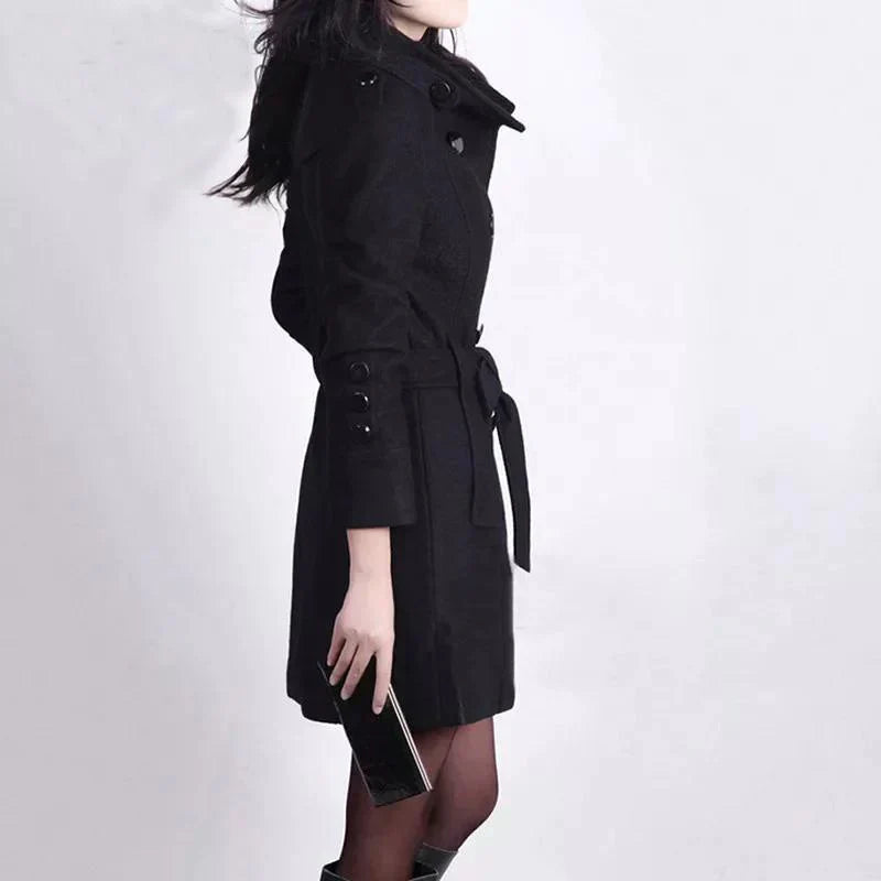 Stylish Women's Winter Jacket with Belt – Sophie