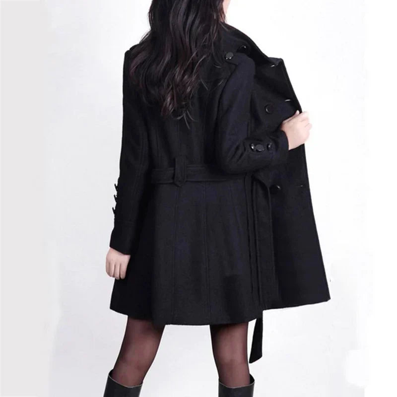 Stylish Women's Winter Jacket with Belt – Sophie