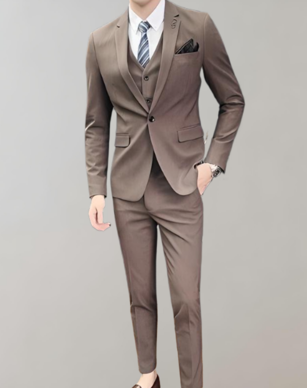 Traje de hombre cómodo de 3 piezas - Felix