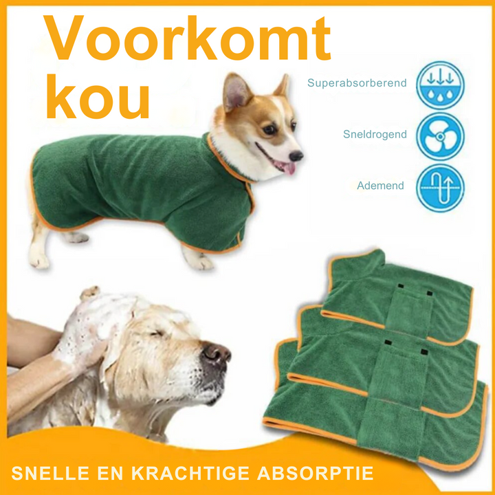 Behagelig hundebademantel - Finn