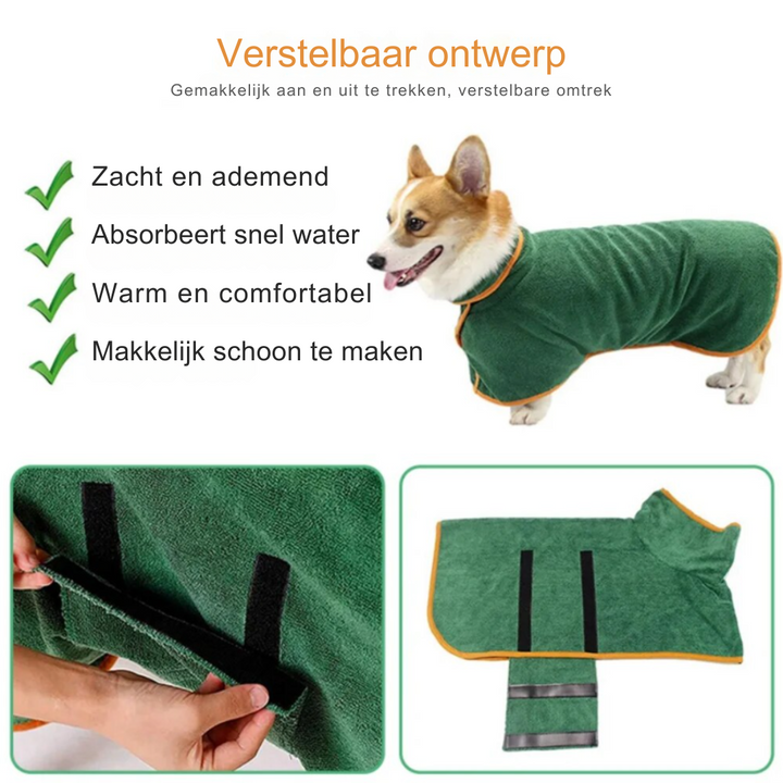 Behagelig hundebademantel - Finn