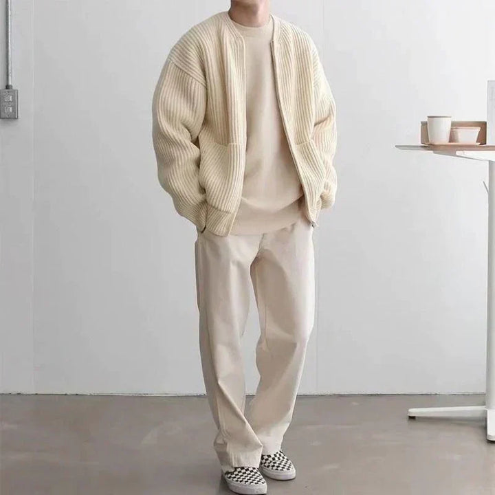 Knitted Vest with Zipper - Milan