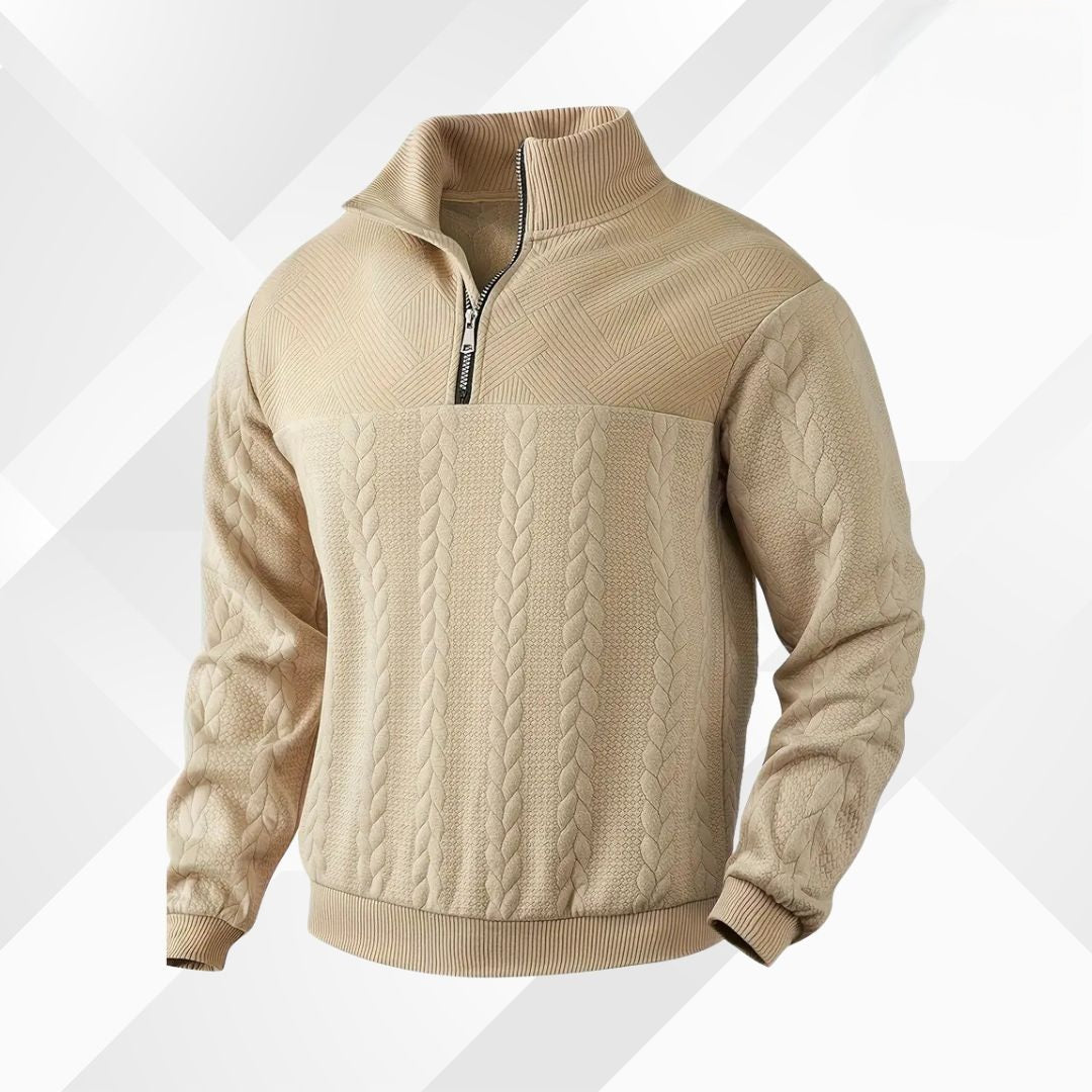 Men's Sweater with Cashmere Merino Wool – Autumn Magic Severin
