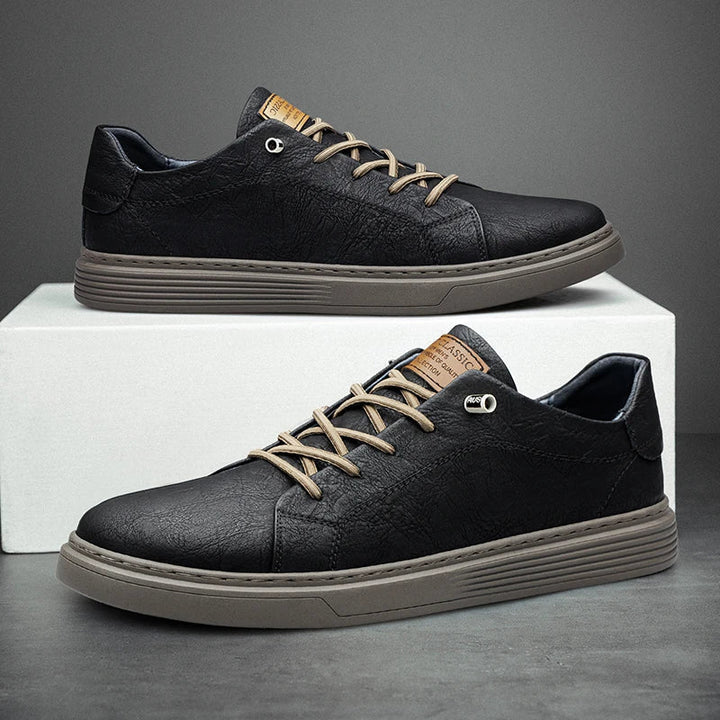 Comfortable Oxford Leather Sneakers for Men - Ethan