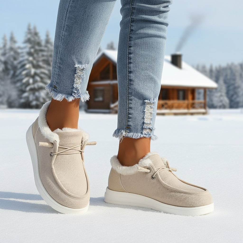 Plüschgefütterte Winter-Schuhe -  Elvira