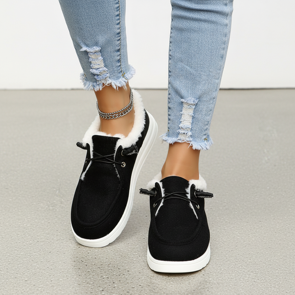 Plüschgefütterte Winter-Schuhe -  Elvira