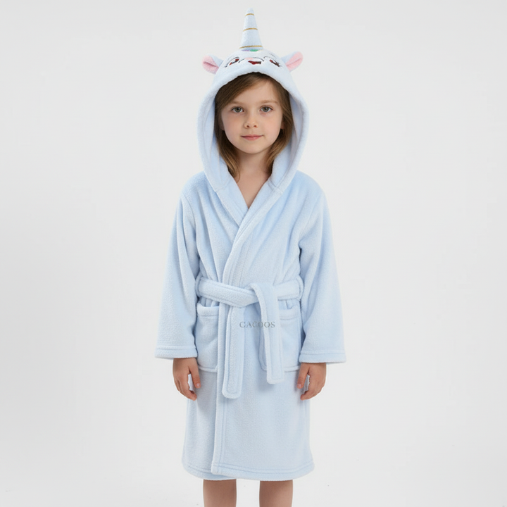 Plüschiger Kindermorgenmantel - CozyWrap