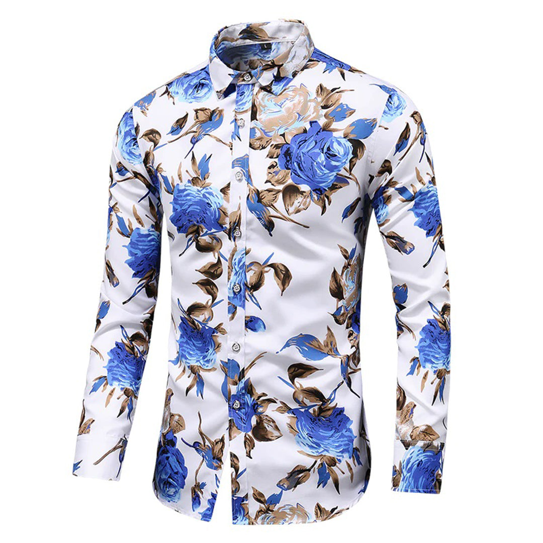 Trendy Floral Pattern Shirt - Finn