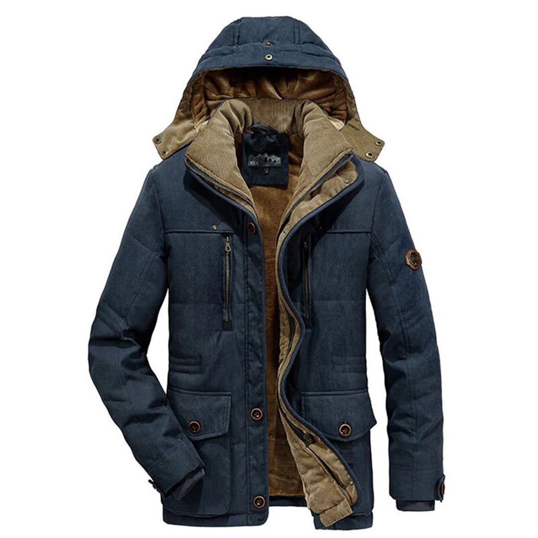 Chaqueta de invierno cálida para hombre con forro polar - Everest