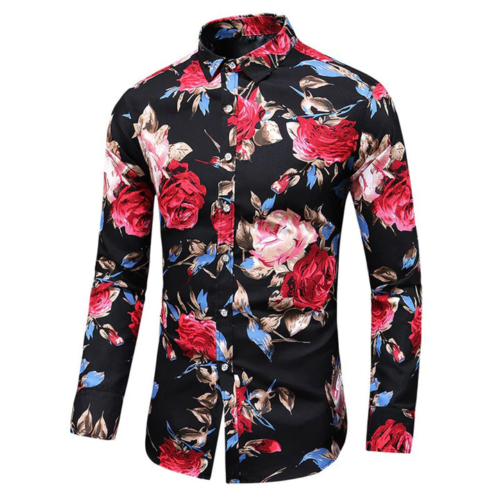 Trendy Floral Pattern Shirt - Finn