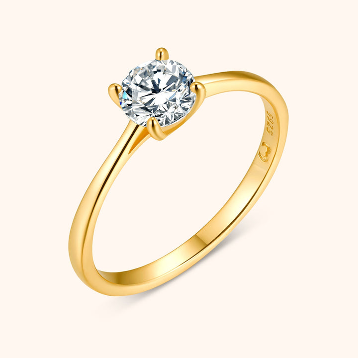 Solitaire Zirconia Ring - Elena