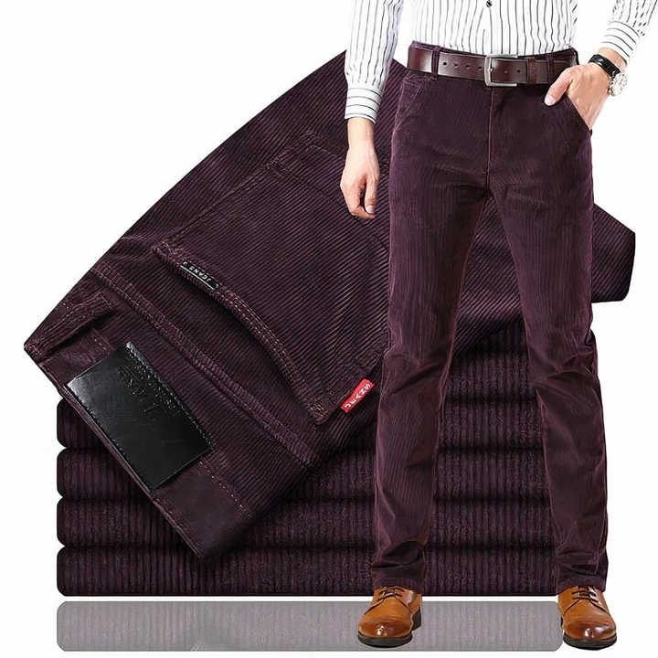 Straight Cut Corduroy Pants - Victor