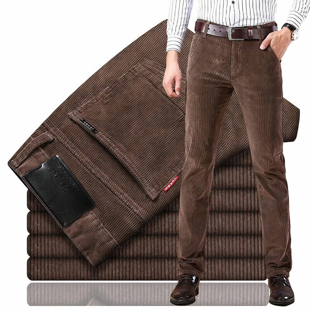 Straight Cut Corduroy Pants - Victor