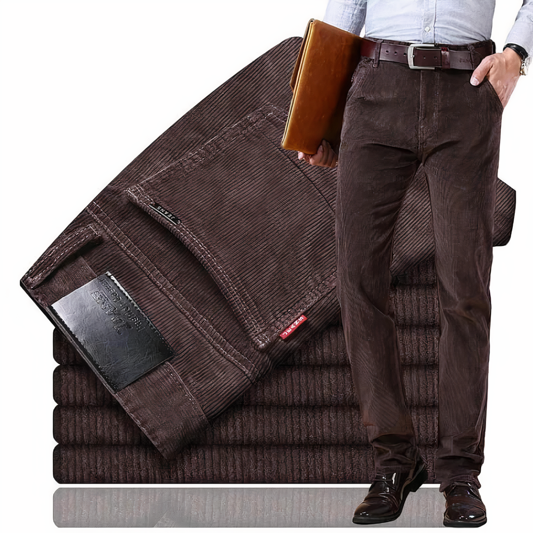 Straight Cut Corduroy Pants - Victor
