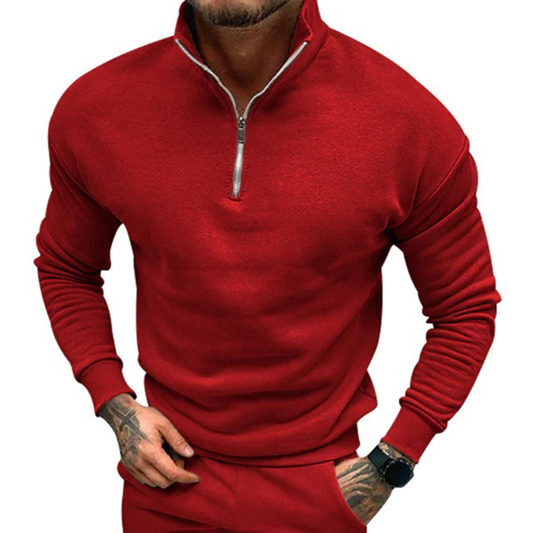 Men's Sweater with Half Zipper – Matteo