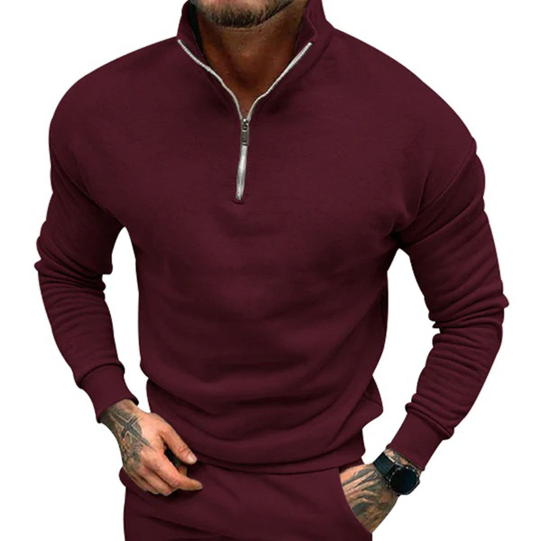 Men's Sweater with Half Zipper – Matteo