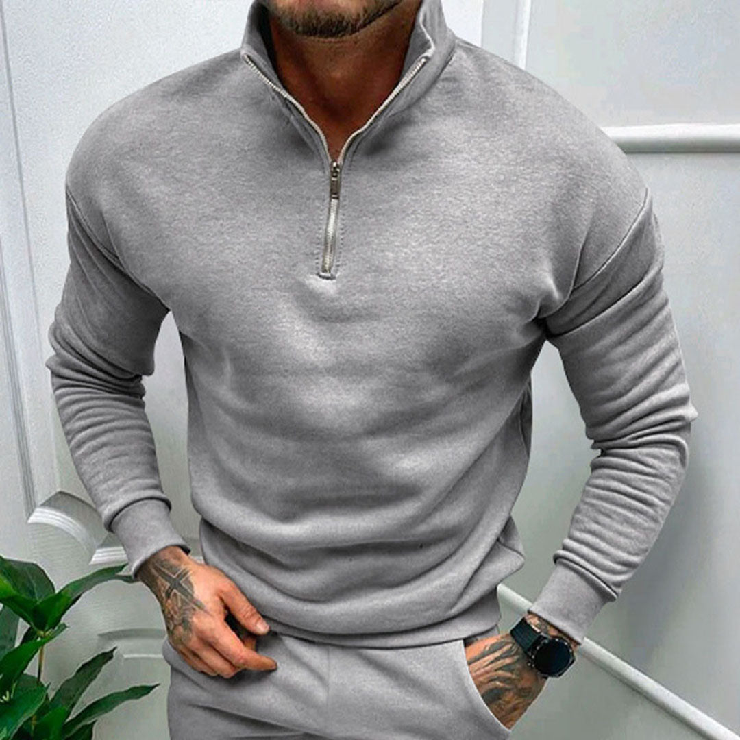 Men's Sweater with Half Zipper – Matteo